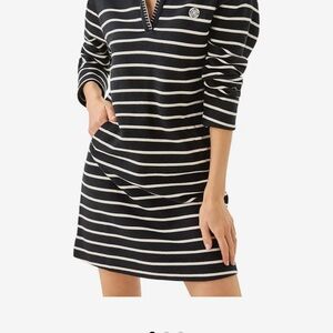 Lilly Pulitzer Black and White Striped Corvaya dress NWT